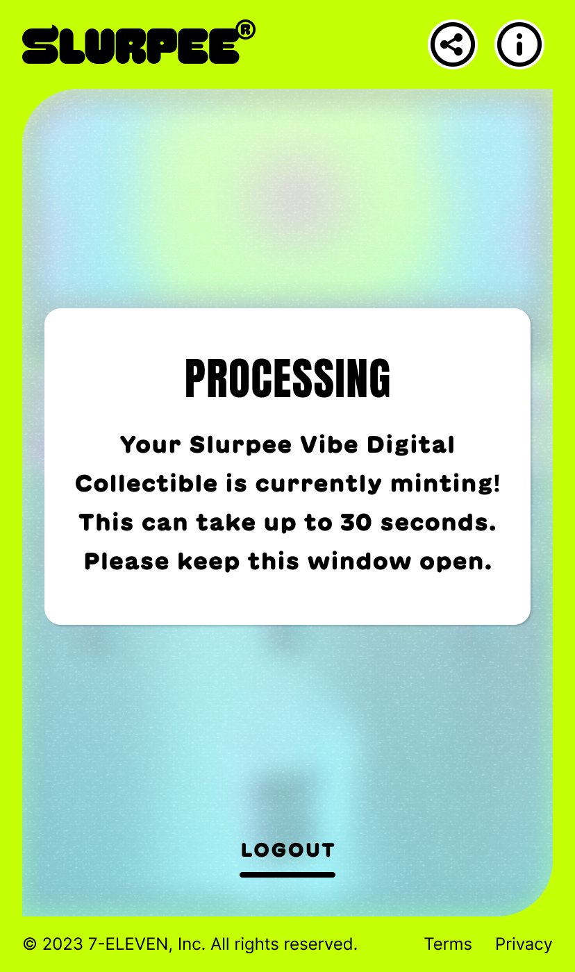 Collectible minting in progress