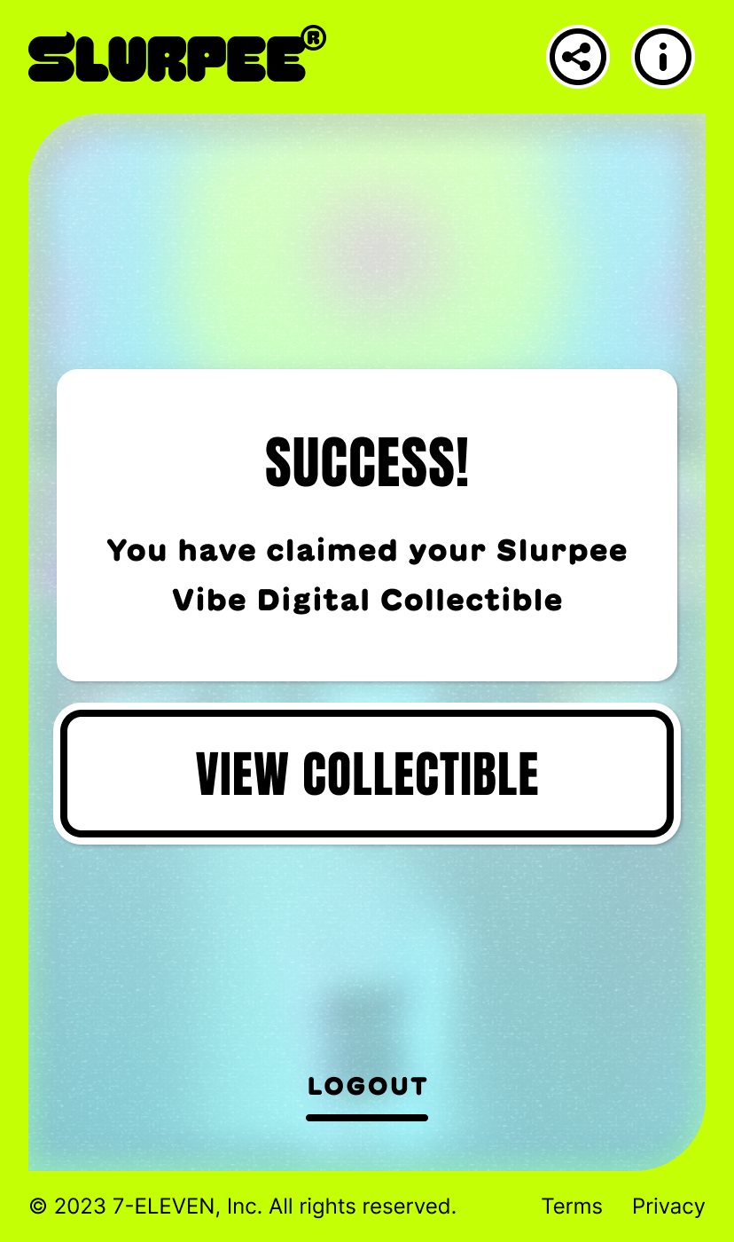 Success: collectible claimed
